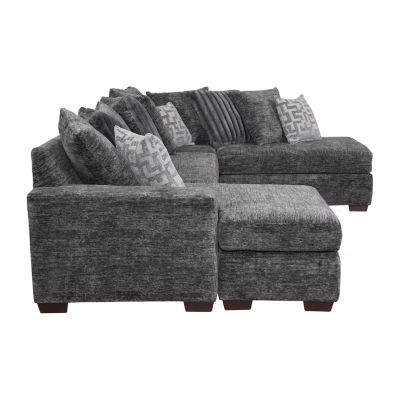 Sonoma 3-Piece Chenille Sofa Chaise U-Shaped Sectional