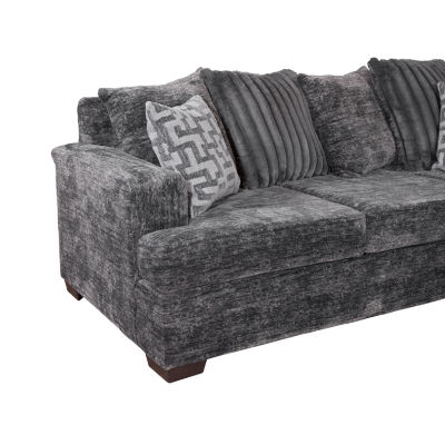 Sonoma 3-Piece Chenille Sofa Chaise Reversible Sectional