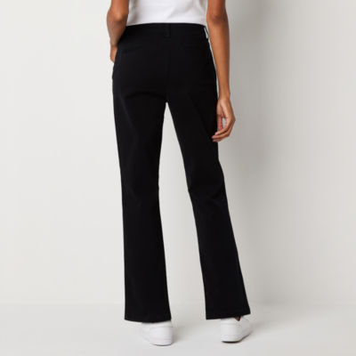 St. John's Bay Women's  Relaxed Fit Girl Friend Chino Pant