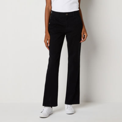 St. John's Bay Women's  Relaxed Fit Girl Friend Chino Pant