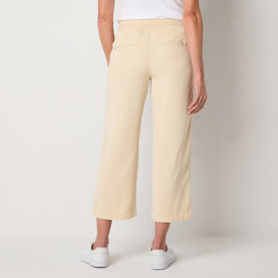 St. John's Bay High Rise Wide Leg Capris