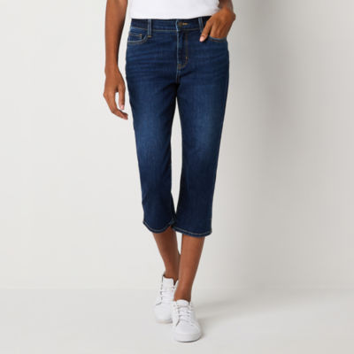 St. John's Bay Secretly Slender Mid Rise Denim Capris