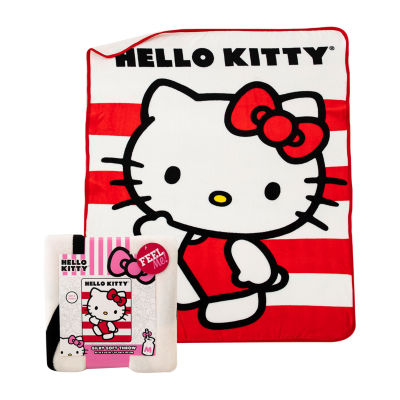 Northwest Stripes Hello Kitty Midweight Throw