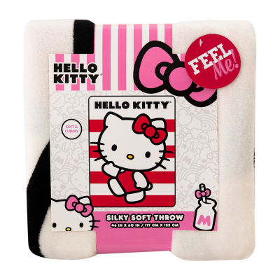 Northwest Stripes Hello Kitty Midweight Throw