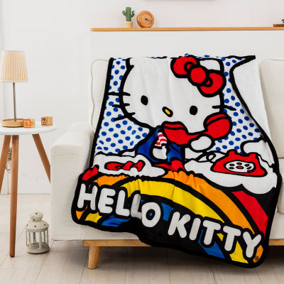 Northwest Phone Sherpa Hello Kitty Midweight Throw