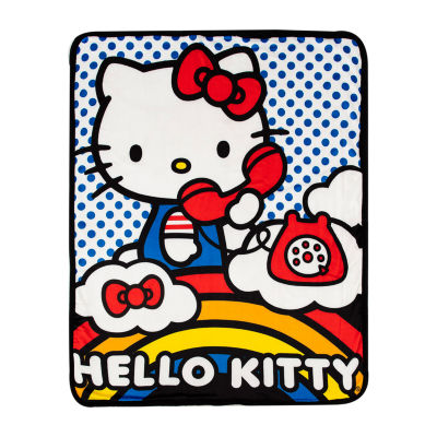 Northwest Phone Sherpa Hello Kitty Midweight Throw