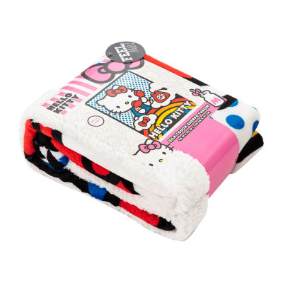 Northwest Phone Sherpa Hello Kitty Midweight Throw