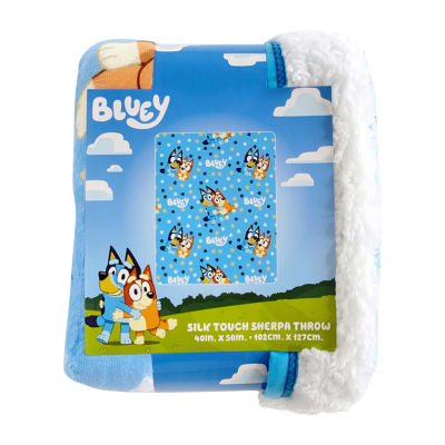 Northwest Happy Times Sherpa Bluey Midweight Throw