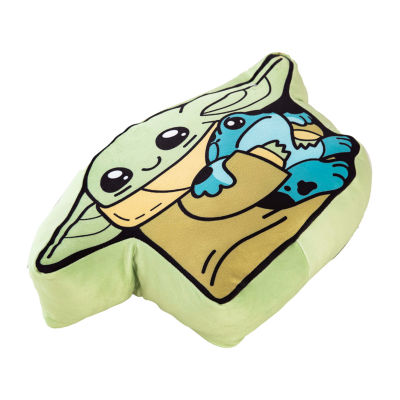 Northwest Mandalorian Frog Cloud Baby Yoda Throw Pillow