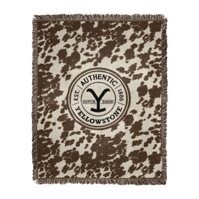 Northwest Yellowstone Cattle Jacquard Throw