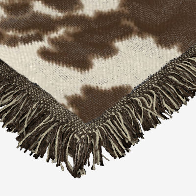 Northwest Yellowstone Cattle Jacquard Throw