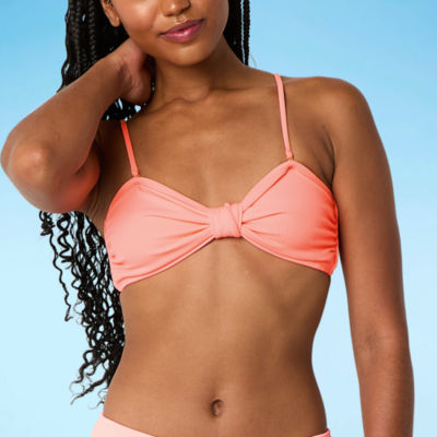 Decree Adjustable Straps Juniors Triangle Bikini Swimsuit Top