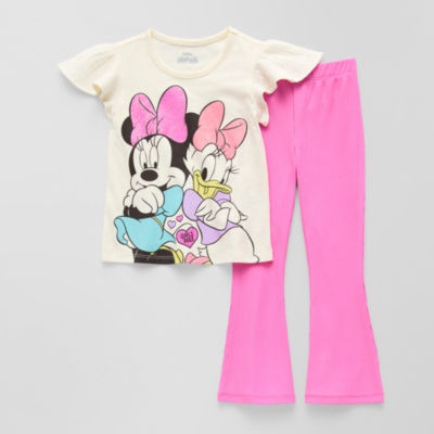 Happy Threads Toddler Girls 2-pc. Daisy Duck Minnie Mouse Legging Set