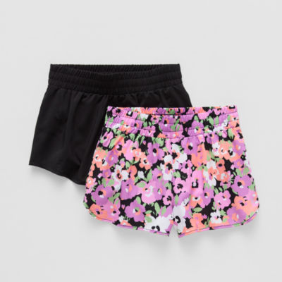 Xersion Little & Big Kid Girls Mid Rise 2-pc. Running Short