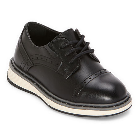 Stafford Lil Cooper Toddler Boys Cap Closed Toe Oxford Shoes, 9 Medium, Black