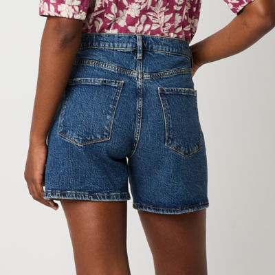 a.n.a Relaxed Womens High Rise Denim Short