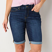 St. John's Bay Womens Mid Rise Bermuda Short