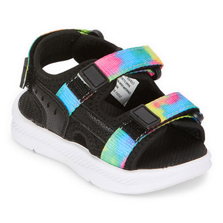 Thereabouts Toddler Unisex Lil Ryder Strap Sandals, 6 Medium, Black