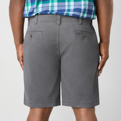 St. John's Bay Comfort Waist 10" & 11" Mens Big and Tall Stretch Fabric Chino Short