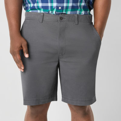 St. John's Bay Comfort Waist 10" & 11" Mens Big and Tall Stretch Fabric Chino Short