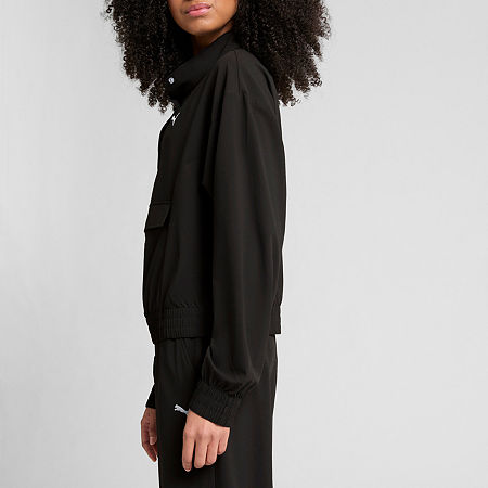 PUMA Womens Lightweight Windbreaker, Small, Black