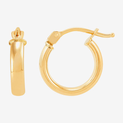 Limited Quantities! Womens 14K Gold 11.2mm Hoop Earrings