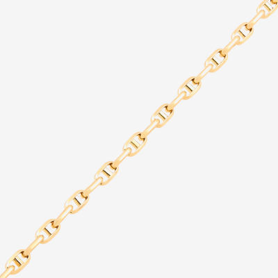 Limited Quantities! Womens 14K Gold Inch Hollow Mariner Chain Bracelet