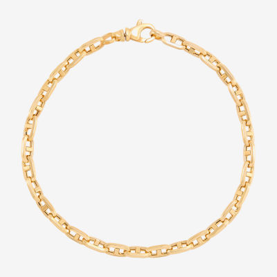 Limited Quantities! Womens 14K Gold Inch Hollow Mariner Chain Bracelet
