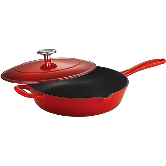 Tramontina® Gourmet 10" Enameled Cast Iron Covered Skillet