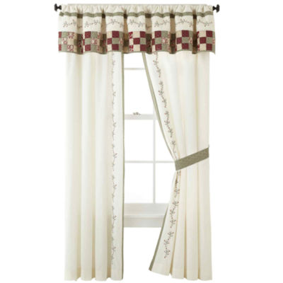 Home Expressions Rod Pocket Set of 2 Curtain Panel