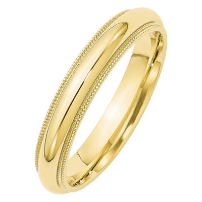 4MM 10K Gold Wedding Band