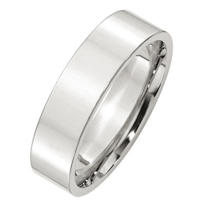 Personalized 6MM Sterling Silver Wedding Band