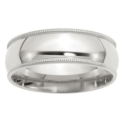 7MM Sterling Silver Wedding Band