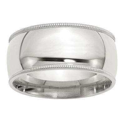 10MM Sterling Silver Wedding Band