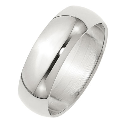 7MM Sterling Silver Wedding Band