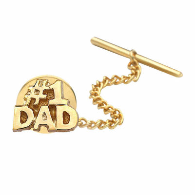 #1 Dad Gold-Plated Tie Tack