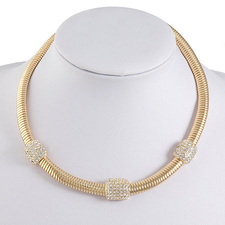 Monet Jewelry Womens 17 Inch Collar Necklace In Yellow