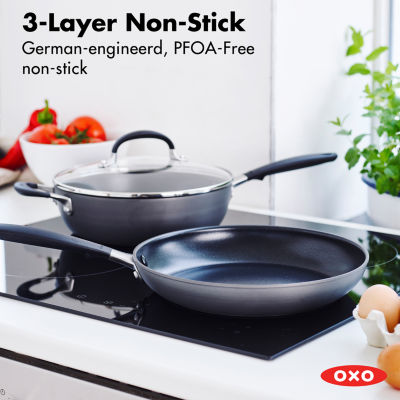 OXO Good Grips 10-Piece Hard-Anodized Aluminum Nonstick Cookware