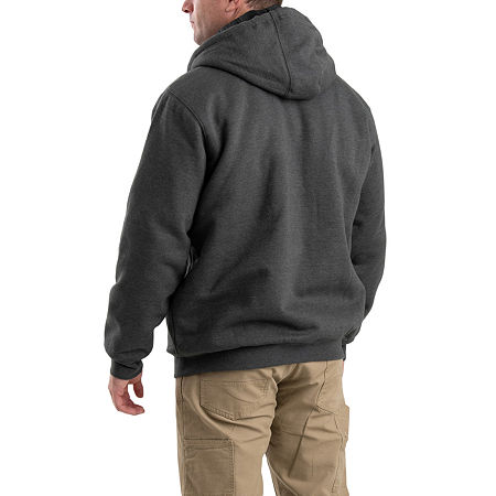 Berne Highland Insulated Mens Long Sleeve Zipper Hoodie, Xx-large, Gray