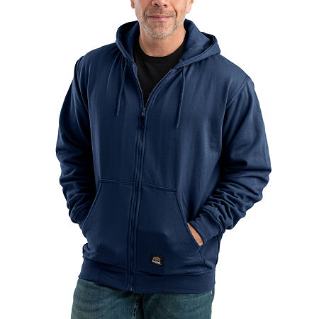 Berne Heritage Thermal Lined Mens Hooded Long Sleeve Sweatshirt, Xx-large, Blue