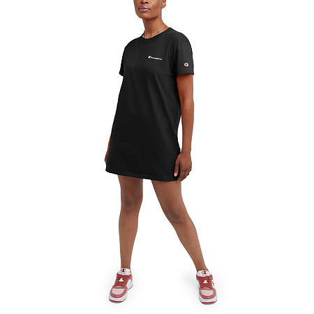  Champion Short Sleeve Logo T-Shirt Dress
