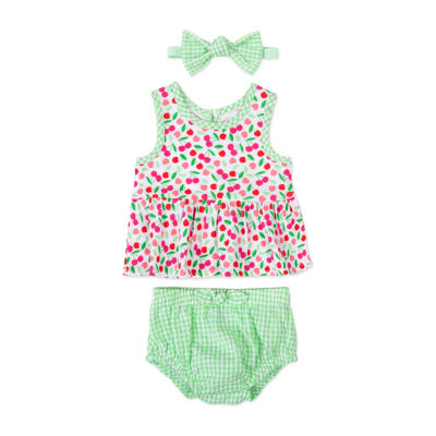 Baby Essentials Girls 3-pc. Short Set