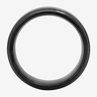 Mens 8mm Comfort-Fit Ring Tungsten