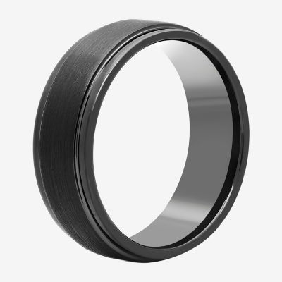 Mens 8mm Comfort-Fit Ring Tungsten