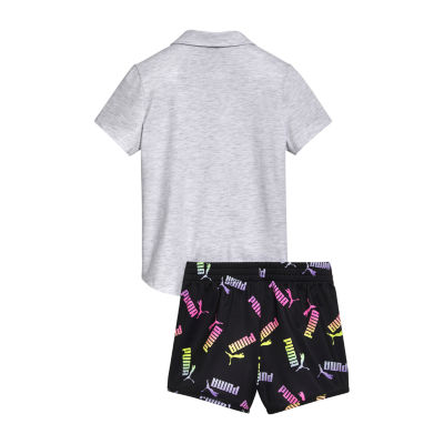 PUMA Little Girls 2-pc. Short Set