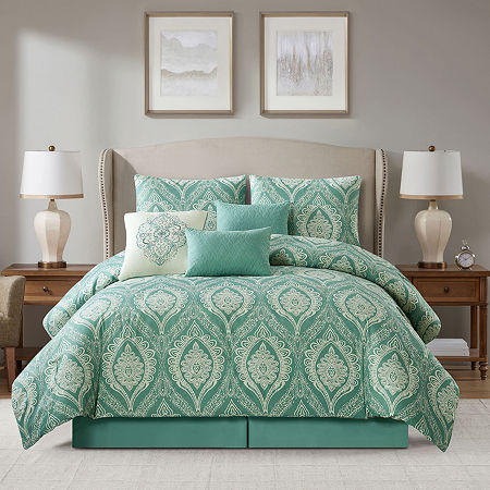 Stratford Park Chandria 7-pc. Lightweight Comforter Set, One Size, Green