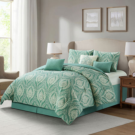 Stratford Park Chandria 7-pc. Lightweight Comforter Set, One Size, Green