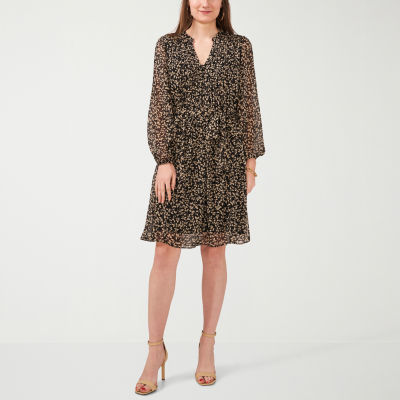 MSK Long Sleeve Shirt Dress