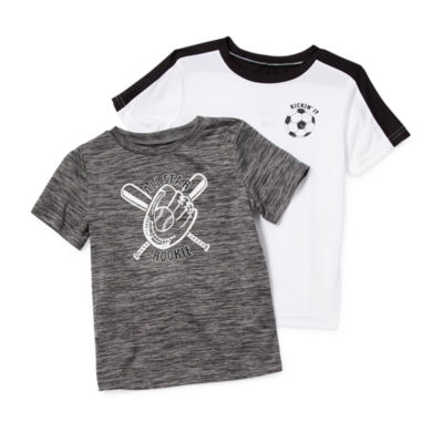 Okie Dokie Toddler & Little Boys Active 2-pc. Crew Neck Short Sleeve T-Shirt