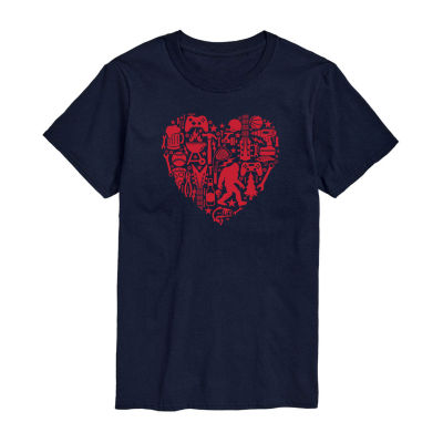 Mens Short Sleeve Valentine's Day Graphic T-Shirt
